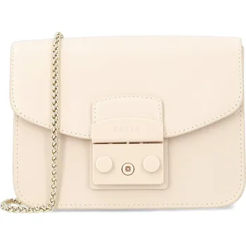 Módní doplněk Furla Kůžoná crossbody kabelka METROPOLIS MINI | Barva:pudrově růžový | Velikost:OS