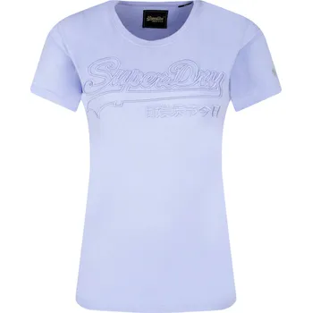 Dámské tričko Superdry Tričko OUTLINE ENTRY | Barva:světlo modrá | Velikost:M