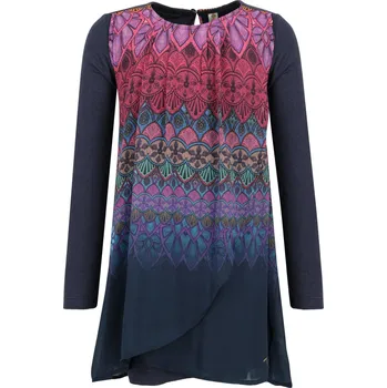 Dámské šaty Desigual Šaty Magrana | Barva:tmavě modrá | Velikost:116