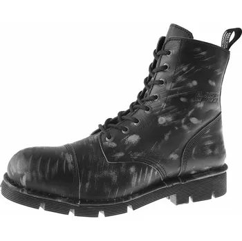 Pánská zimní obuv boty NEW ROCK - VINTAGE RASPADO NEGRO, PLANING - 39