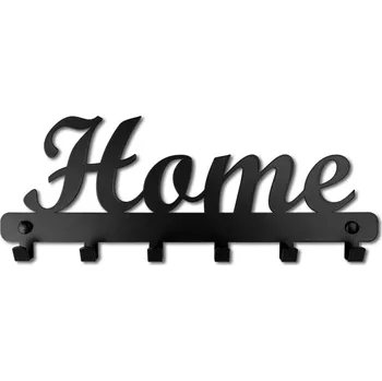 Věšák TZB Home nástěnný věšák 40 cm černý