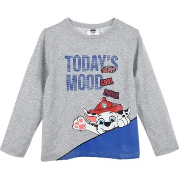 Chlapecké tričko Šedé dlouhé tričko Paw Patrol Velikost: 116