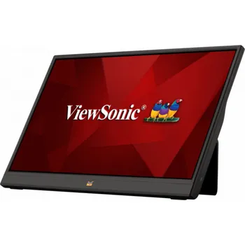 Monitor ViewSonic VA1655 - přenosný mon./ 15,6"/ IPS/ 16:9/ 1920x1080/ 7ms/ 250cd/m2/ miniHDMI/ 2xUSB-C/ integ. stojan/ repro