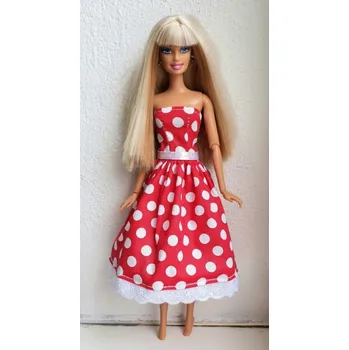 Panenka LOVEDOLLS Červené puntíkované šaty