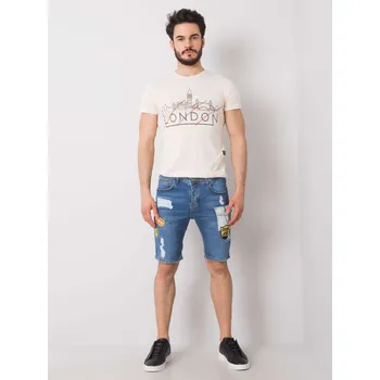 Pánská košile Džínové šortky MH SN 3012 58P modré - FPrice XL