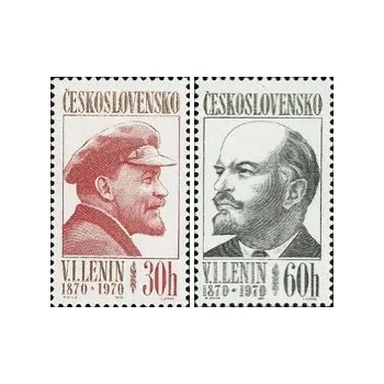 Poštovní známka 100. výročí narození V. I. Lenina - čistá - č. 1827-1828