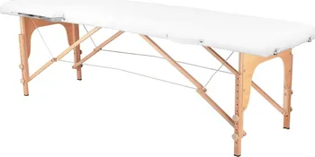 Masážní stůl Activeshop Komfort 2 skládací masérské lehátko dřevěné bílé