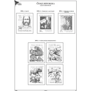 Sběratelství Albové listy A4 POMfila ČR - ročník 2016, zákl. verze - (11 listů), bez obalů, papír 160gr.