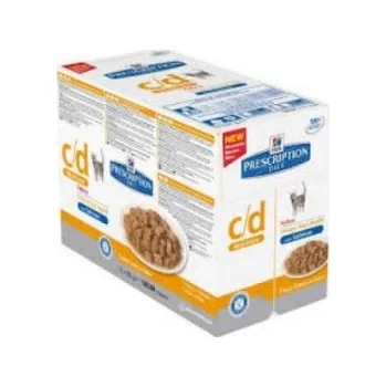 Pro kočku Hill's Feline C/D kapsička Salmon 12 x 85g