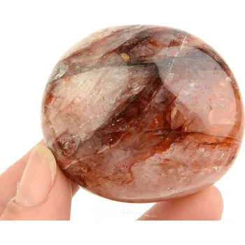 Přírodní kámen Křišťál s hematitem z Madagaskaru 104g