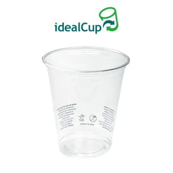 Jednorázové nádobí EcoPack Kelímek EKO rPET 0,3 l nápojový O95 mm idealCup bal/50 ks