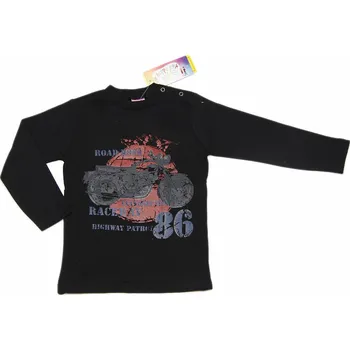 Chlapecké tričko Chlapecké černé tričko s motorkou Velikost: 92