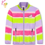 Dívčí mikina - KUGO HM9266, fialková / signální Barva: Fialková, Velikost: 104