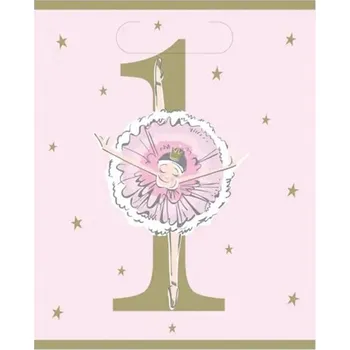 Party dekorace Unique Taštičky dárkové Baletka 1. narozeniny 8 ks