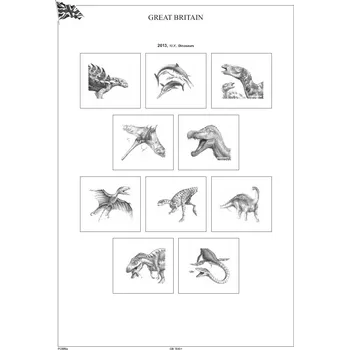 Sběratelství Albové listy A4 POMfila Velká Británie 2013-2014, (38 listů), vč. zesílených obalů, papír 160gr.
