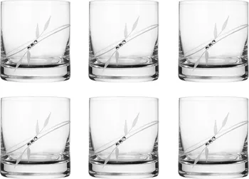 Sklenice Plant sklenice na whisky s krystaly Swarovski Preciosa 300 ml 6 ks