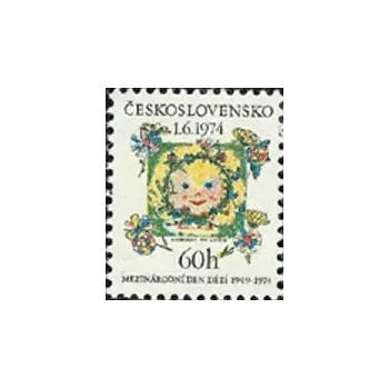 Poštovní známka 25. výročí Mezinárodního dne dětí - čistá - č. 2090