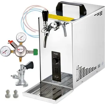 Chladicí zařízení na pivo Lindr PYGMY 25 NEW Green Line kompletní sestava s redukčním ventilem N2 2 - naražeč PLOCHÝ