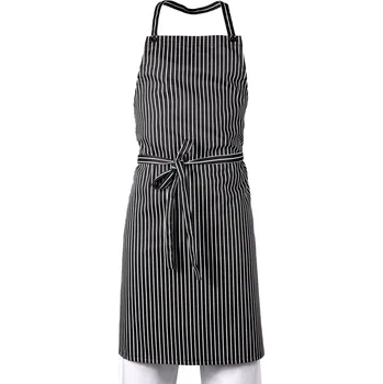 Gastro oděv Zástěra s náprsenkou INZEP KUCHAŘ pevný pásek 6x knoflík bílá