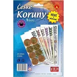 Dětské peníze - České koruny s mincemi