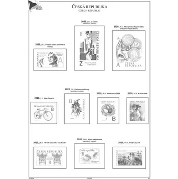 Sběratelství Albové listy A4 POMfila ČR - r. 2020, zákl. - (11 listů), bez euroobalů, nezasklené, papír 160gr.
