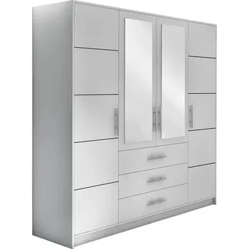 Šatní skříň Skříň Bali 4D 196cm Bílá