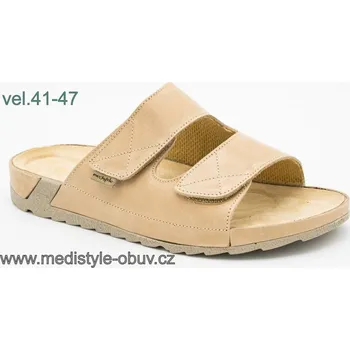 Dámská zdravotní obuv MEDISTYLE VILÉM 5V-J12 pantofel béžový, --- - 42