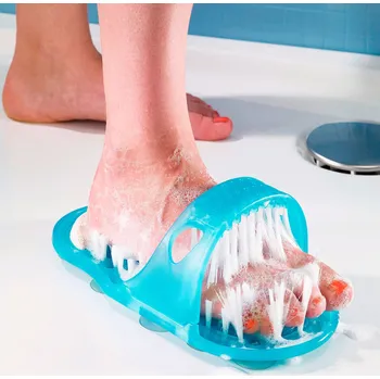 Koupelový kartáč Walzvital 658982 masážní kartáč na nohy do sprchy modrý