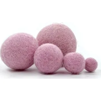 MMboutique Plstěná kulička vel.XS 084-Pale Pink