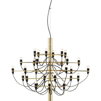 Flos A1401059 2097-30, luxusní mosazný lustr, 30x15W E14 mléčná, prům. 88cm, výška 72cm