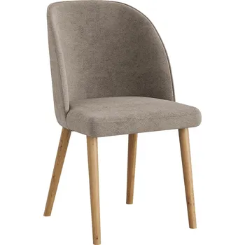 Jídelní židle Židle Olbia čalouněná béžová s dřevěnými nohami R24