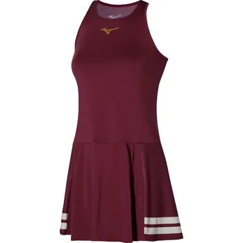 Dámské šaty Dámské sportovní šaty Mizuno Printed Dress/Cabernet Velikost: XS