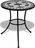 Mozaikový bistro stolek 60 x 70 cm, černý/bílý