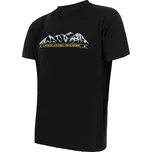 SENSOR MERINO ACTIVE PT HORY pánské triko kr.rukáv černá