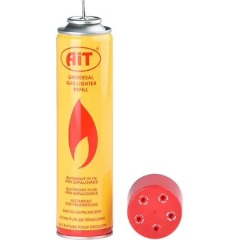 AIT Butanový plyn pro zapalovače s nástavci 300 ml