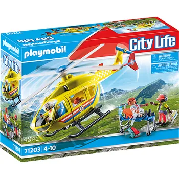 Stavebnice Playmobil Playmobil City Life 71203 Záchranářský vrtulník