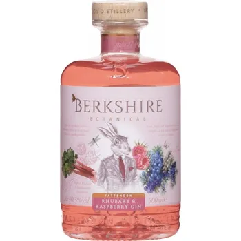 Gin Berkshire botanical rhubarb & raspberry gin 0,5L 40,3% (holá láhev)