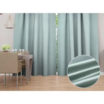 ubrus Saténový závěs LUX-003 Ledově zelený 140x140 cm