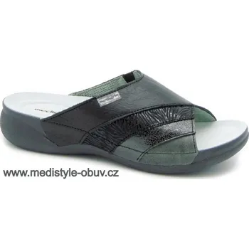 Dámská zdravotní obuv MEDISTYLE VIKTORIE 1V-H16 pantofel černý, černá - 40