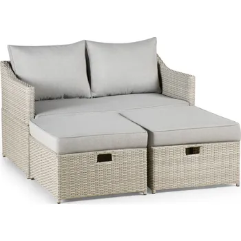 Zahradní pohovka Texim Double Sofa pohovka šedá/béžová