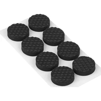 Protiskluzová podložka Walteco Protiskluzové podložky EVA, průměr 19mm, samolepicí, černé, 8 ks