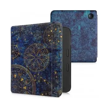 Pouzdro na mobilní telefon Flipové pouzdro s designem mandala pro Tolino Vision 6 - žlutá