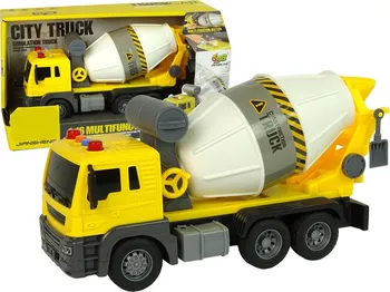Jian Sheng Toys City Truck míchačka na beton 1:16 žlutá