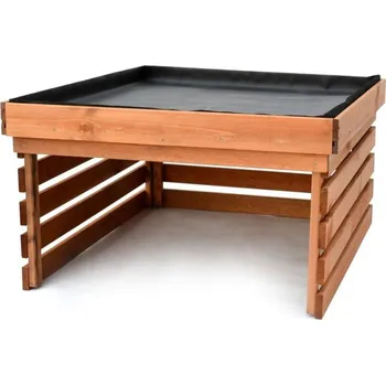 Rojaplast 35101 dřevěná garáž pro robotickou sekačku 50 x 78 x 84 cm