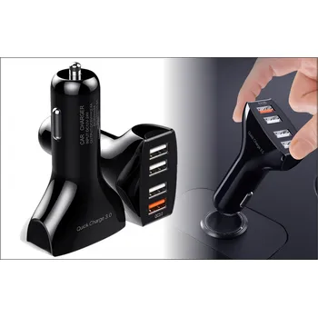 Nabíječka do auta 4X USB Lovecom (Vstupní napětí 12V - 24V)