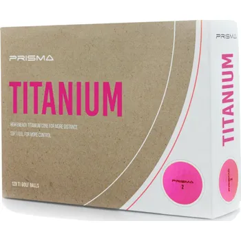 Golfový míček Masters Prisma Titanium Golf Balls, Pink
