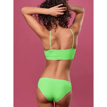 Kalhotky Bezešvé kalhotky s vyšším pasem (21 BAREV) Barva: Zelené neon (Verde Fluo), Velikost: S-M