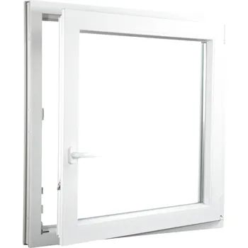 Okno ALUPLAST Plastové okno jednokřídlo bílé 130x150 Otvírání: Pravé, Zasklení: Dvojsklo Ug= 1,1