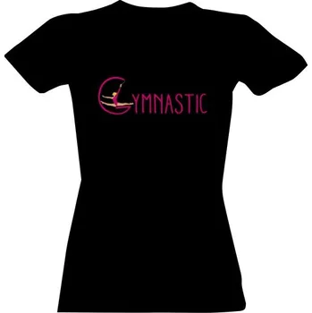 Dámské tričko Tričko s potiskem gymnastic růžová dámské
