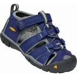 KEEN Seacamp II CNX INF blue depths/gargoyle US 6 / EU 22,0 / UK 5 / 13,5 cm; Modrá sandály + DÁREK DLE VÝBĚRU!